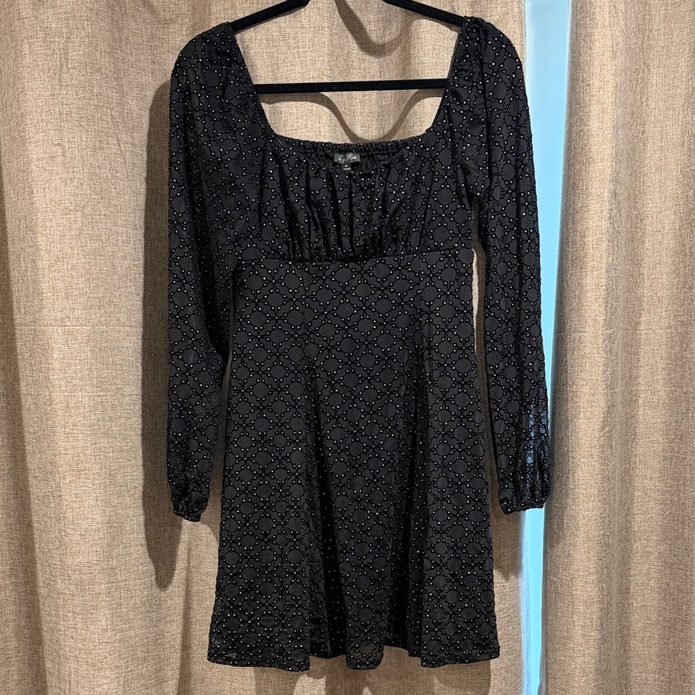 Elegant Black and Gold Dress
